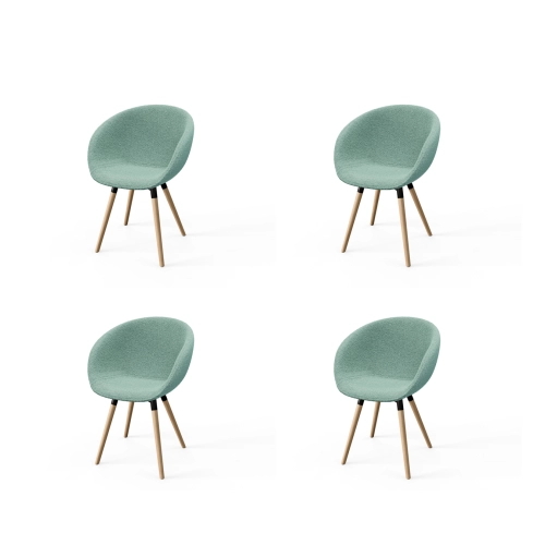 Krzesło KR-502 Ruby Kolory Tkanina Abriamo 10 Boucle Design Italia 2025-2030